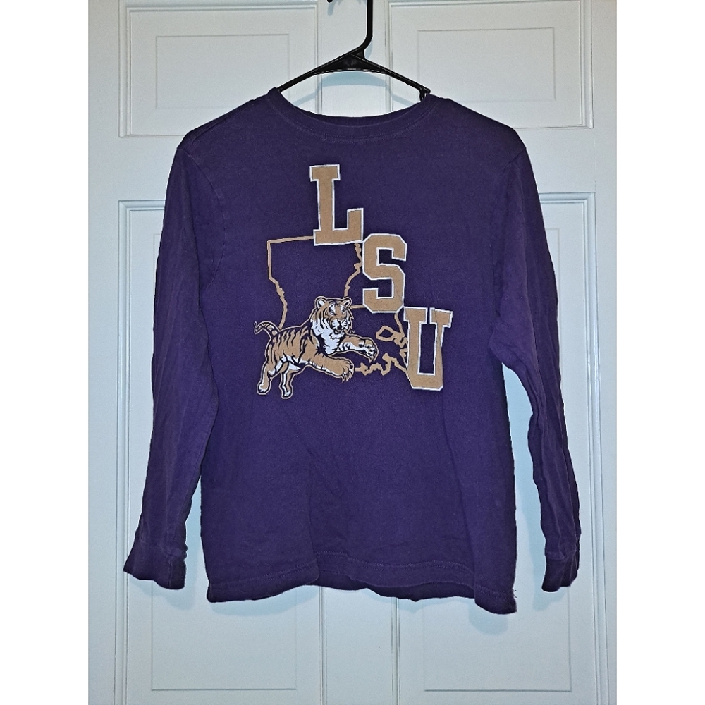 Louisiana LSU tigers long sleeve shirt top sport college football baseball party
